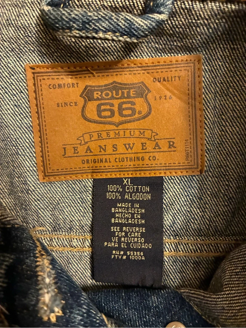 Vintage Route 66 Jean leopard women’s jacket size XL